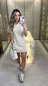 Vestido Polo Areia