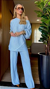 Conjunto de Tricot Amici Azul