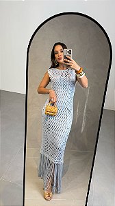 Vestido de Tricot Noronha Azul