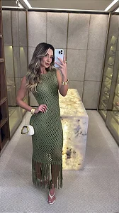Vestido de Tricot Noronha Verde