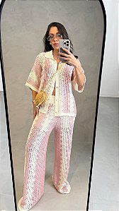 Conjunto Zigue Zague Rosa