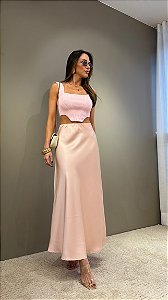 Cropped Corselet Rosa
