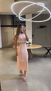 Vestido Midi Celina Rosa