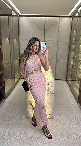 Vestido Midi Cancun Rosa
