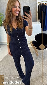 Conjunto Cristal Azul Marinho