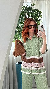 Conjunto Polo Tricolor Verde