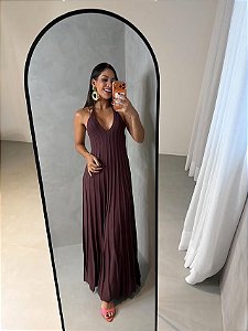 Vestido Longo Ibiza Marrom