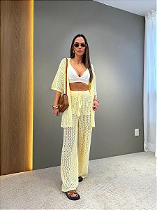 Conjunto de Crochê Ibiza Amarelo