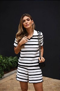 Conjunto Polo Listras