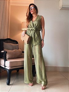 Conjunto de Tricot Laise Verde