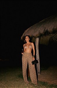 Calça Lenço Lurex