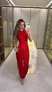 Vestido Sardenha Vermelho