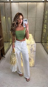 Cropped Corselet Verde