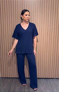 Conjunto de Tricot Atena Azul