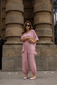 Conjunto de Tricot Helena Rosa