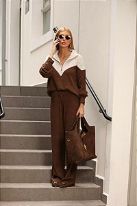 Conjunto de Tricot Bicolor