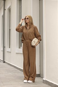 Conjunto de Tricot Zíper