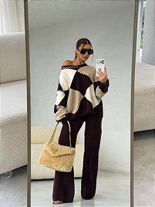 Conjunto de Tricot Escocesa