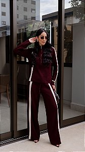 Conjunto de Tricot Albania Bordô