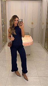 Conjunto de Tricot Blessed Azul