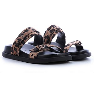 SANDALIA PAPETE FEMININA ZARA ANIMAL PRINT ONÇA