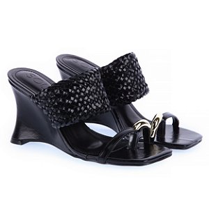 Tamanco Karina Napa Preto