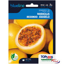 Semente Maracujá Redondo Amarelo 2g Topseed
