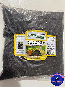PALHA CASCA DE ARROZ CARBONIZADA 300gr