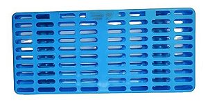 Estojo Para Esterilização Com Silicone - 5 A 8 Peças - Azul