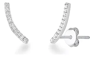 Brinco Ear Cuff Em Prata 925 Com Zircônias