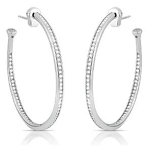 Argola Em Prata 925 E Zirconias