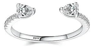 Anel Em Prata 925 E Zirconias
