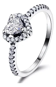 Anel Feminino Prata 925 Legítima Zircônias Elegância Eterna