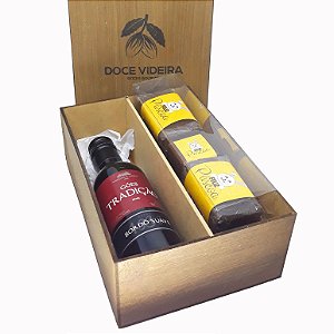 Caixa MDF Mini Vinho Goes Páscoa