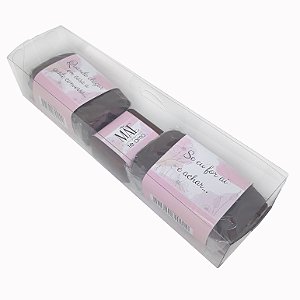 Caixa Acetato 2 Pães 1 Trufa - Mães