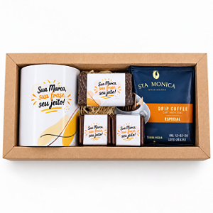 Kit Café e chocolates Premium personalizado