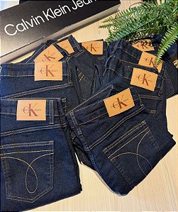 Calça Calvin klein Five Pockets Straight Azul Médio Masculino