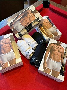 Kit Cueca Klein Low Rise Trunk 4 Peças Masculino