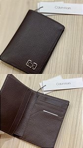 Carteira Calvin Klein Couro Vertical Masculina