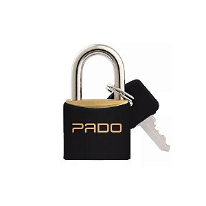Cadeado de Latão 25mm com Chave Preto LT-25 Pado