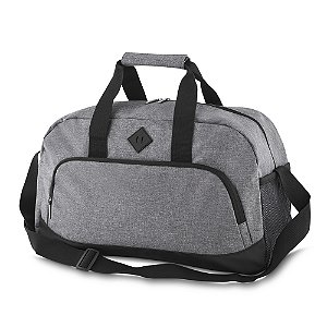 Mala Esportiva Poliéster 300D Cinza Mescla
