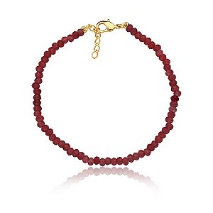 Pulseira com rubis indianos