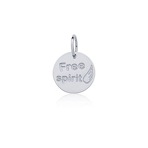 Pingente Free Spirit (ródio branco)