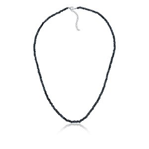 Colar com safiras indianas (ródio branco)