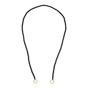 Colar para mosquetão com safiras indianas (50 cm)
