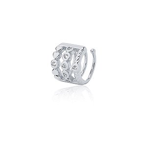 Piercing com 3 fileiras de zircônias (ródio branco)