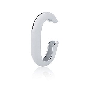 Piercing oval grande (ródio branco)