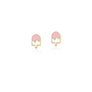 Brinco sorvetinho rosa