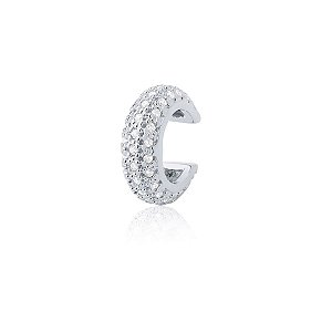 Piercing redondo com zircônias (ródio branco)