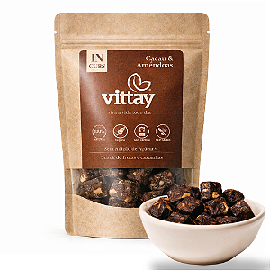 IN CUBS - Tâmara Cacau e Amêndoas Vegana - Snacks de frutas- GRANEL